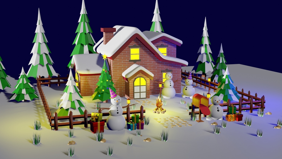 Jasa Desain Interior Cafe Minimalis - Model 3D Rumah Cafe dengan Desain Interior dan Eksterior Minimalis yang Unik