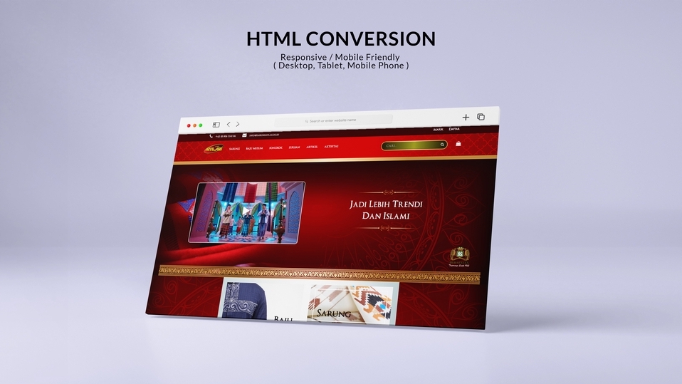 Web Development - Slicing Dari Desain PSD, Zeplin, Figma, Image Ke HTML. HTML Conversion.  - 3