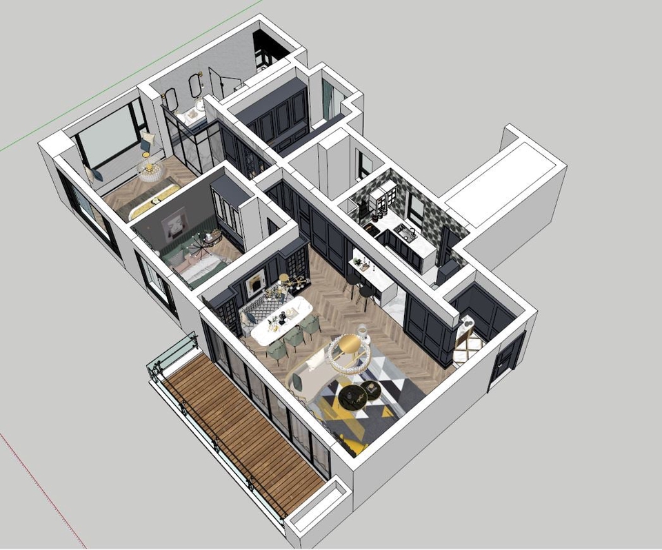 3D & Perspektif - membuat 3d dengan sketchup, dalam 1 hari - 3