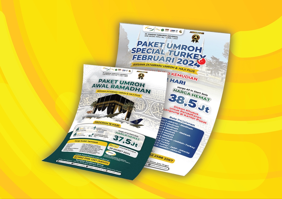 Paket Umroh Special Turki Februari 2024, Harga Hemat Awal Ramadhan, Desain Brosur Umroh, Jasa Desain Brosur, Desain Brosur Keren, Harga Jasa Desain Brosur