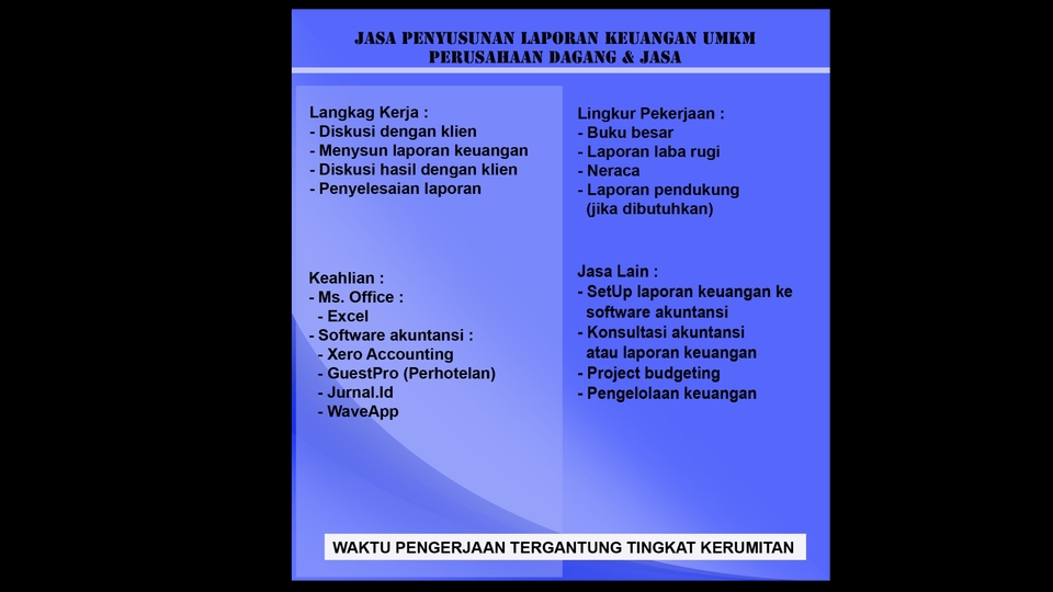 Akuntansi dan Keuangan - PENYSUNAN LAPORAN KEUANGAN UMKM PERUSAHAAN DAGANG & JASA - 1