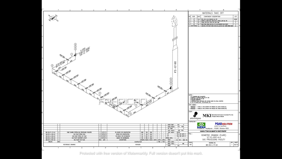 CAD Drawing - Pembuatan Gambar AutoCAd Isometrik + MTO ( Material Take Off ), Editing Piping Plan, juga P&ID - 9