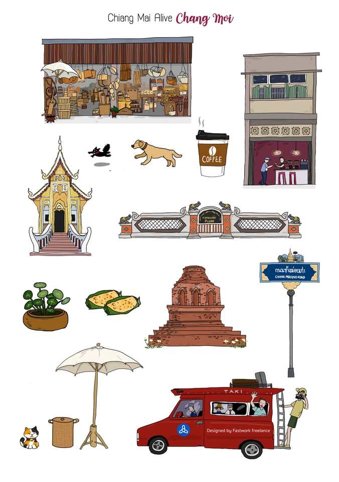 วาดภาพประกอบ - วาดภาพประกอบฟรีสไตล์ - 15