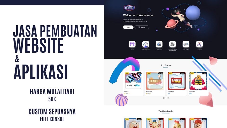 Web Development - Website Company Profile Landing Page dan Sistem Informasi Sederhana - 1
