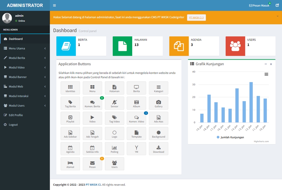 Web Development - Pembuatan Website Company Profile berbasis CodeIgniter 3 - 5