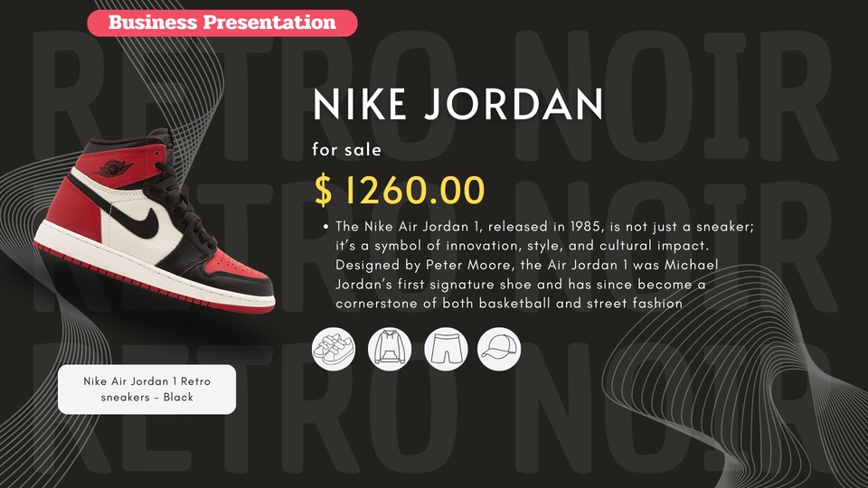 รับทำ presentation  nike jordan 1 retro  บริการรับทำ presentation  รับทำพรีเซนเทชั่น  งาน presentation
