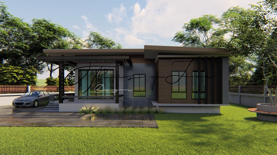 ออกแบบตกแต่งภายในและภายนอก - รับออกแบบ ภายนอกภายใน 3D render - 11