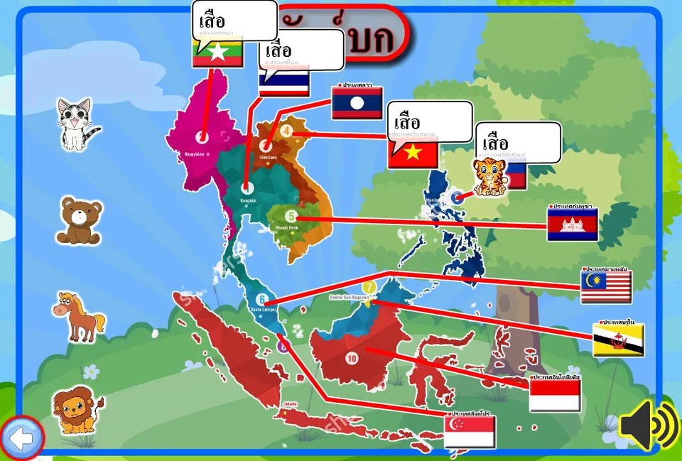 ตัวละครเกมและฉาก - เกม adobe flash สื่อ CAI - 9