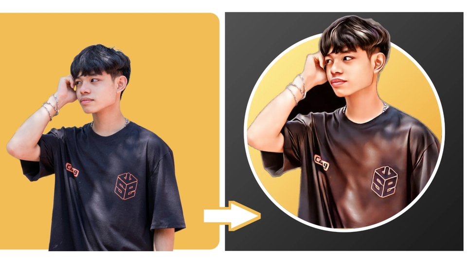 Gambar Potret - DESAIN FOTO JADI KARTUN PORTRAIT UNTUK PERSONAL ATAU BISNIS WITH APP ( BISA DI CETAK) - 4