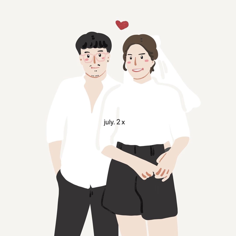 วาดภาพการ์ตูน - ภาพเดี่ยว/คู่/ครอบครัว/ภาพหมู่ - 9