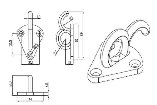 CAD Drawing - Gambar Teknik Spare Part Mesin, Gratis Revisi Sampe OK - 3