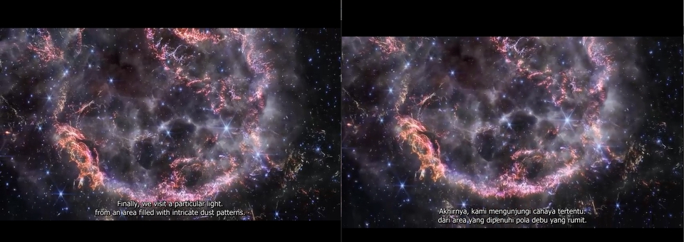 Jasa subtitle video untuk film dan video dengan pola detail yang rumit.