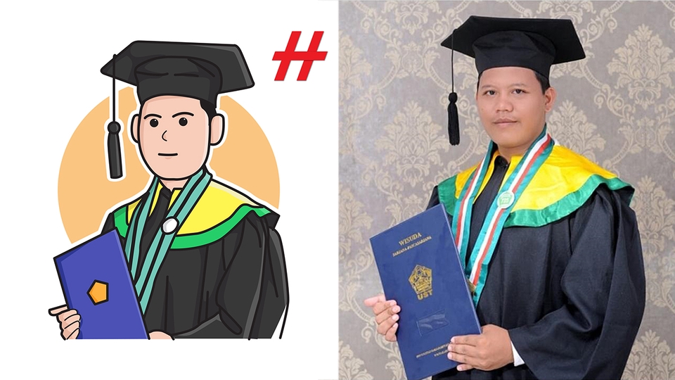 Gambar Potret - Desain Avatar Lucu Selesai Dalam 24jam - 3