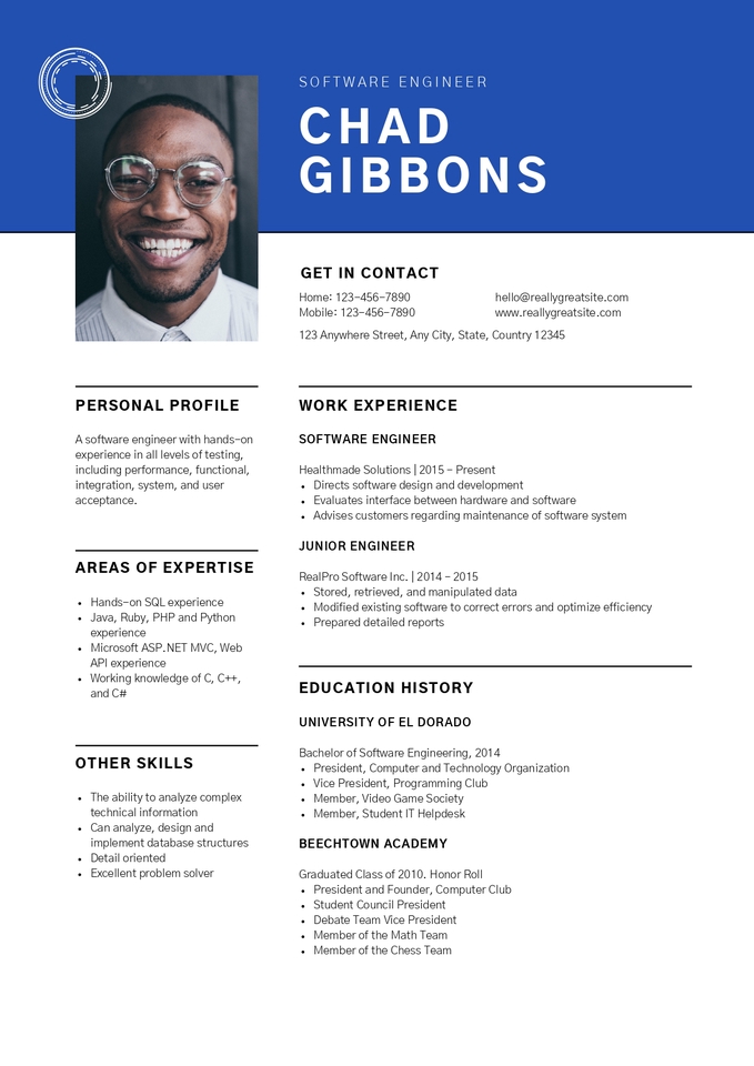 Portfolio & Resume - CV/Resume Professional - 2