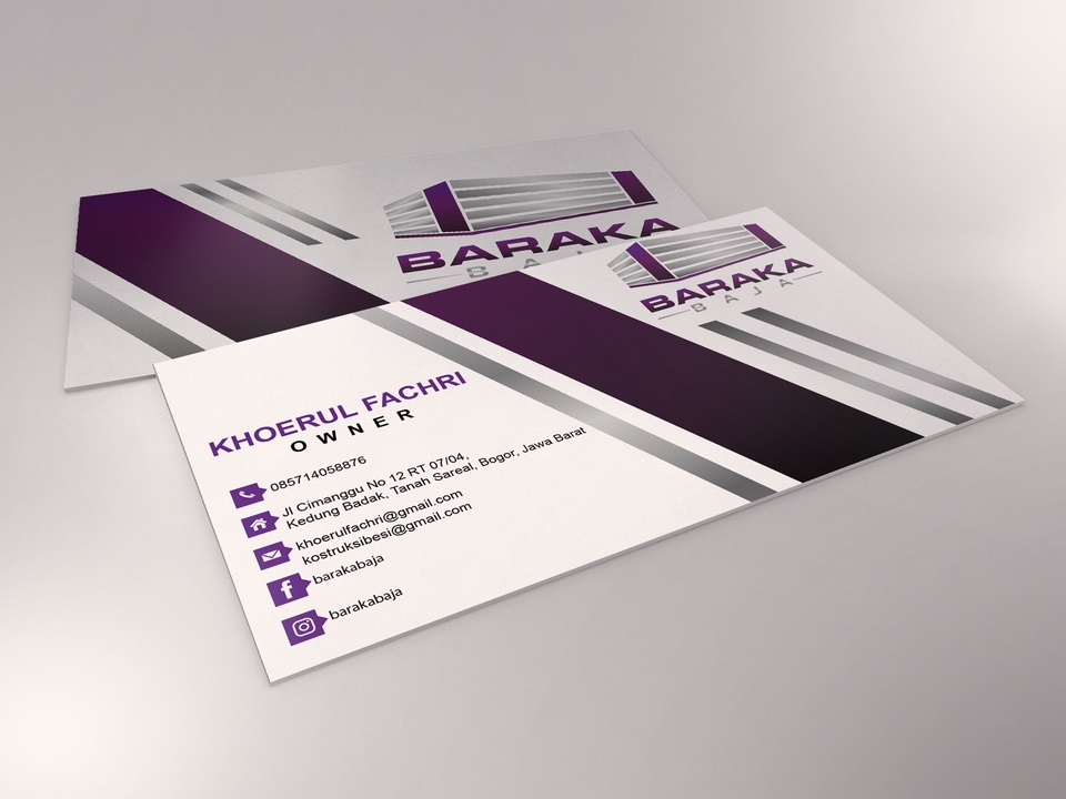 Digital Printing - Jasa Desain Kartu Nama, Amplop, Letter Head Siap Cetak + Editable File - 6