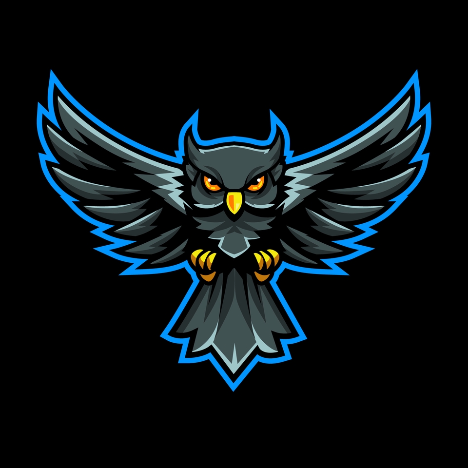 Desain logo burung hantu untuk perusahaan