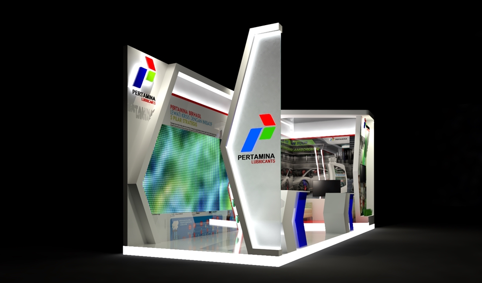 3D & Perspektif - Desain Booth Exhibition Display - 2