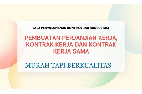 Jasa Review Kontrak atau Perjanjian Hukum - Jasa pembuatan Kontrak Terpercaya dan tercepat