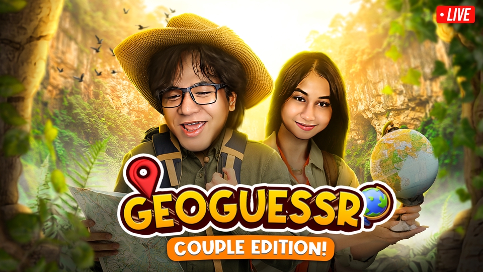 Desain banner instagram couple geoguessr untuk promosi jasa desain banner online