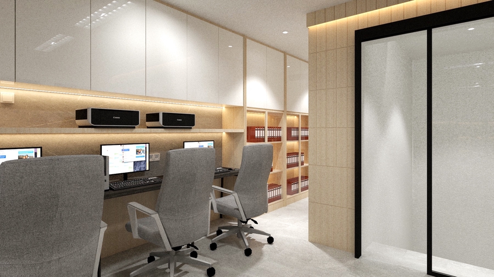 3D & Perspektif - Jasa desain interior 3D & gambar kerja area commercial dan tempat tinggal - 30
