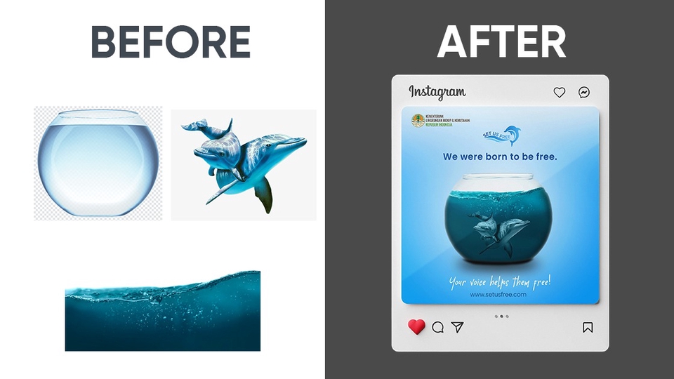 Edit Gambar & Photoshop - Digital Imaging | Photo Manipulation | Edit Foto | Menggabungkan Foto | Produk Manipulation - 1