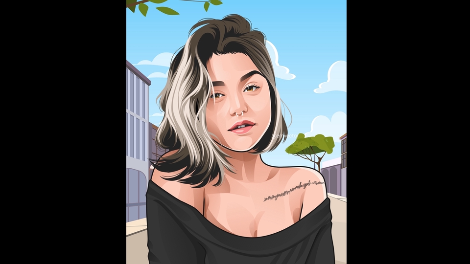 Gambar Potret - Desain Vector Portrait, 12 Jam Langsung Jadi - 2