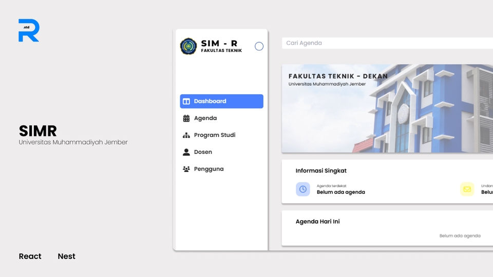 Jasa Pembuatan Website Profesional Untuk Fakultas Teknik, SIMR Universitas Muhammadiyah Jember.