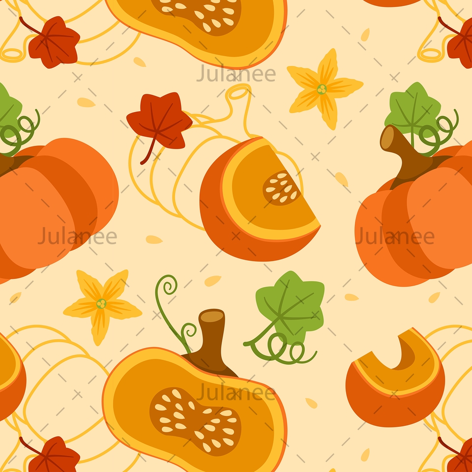 ออกแบบลายผ้า - รับออกแบบลายผ้า Pattern/Repeat สไตล์ Flat - 26
