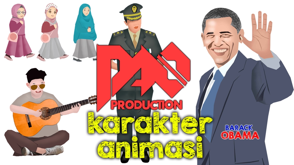 Motion Graphics - pembuatan VIDEO animasi 2D karakter - 5