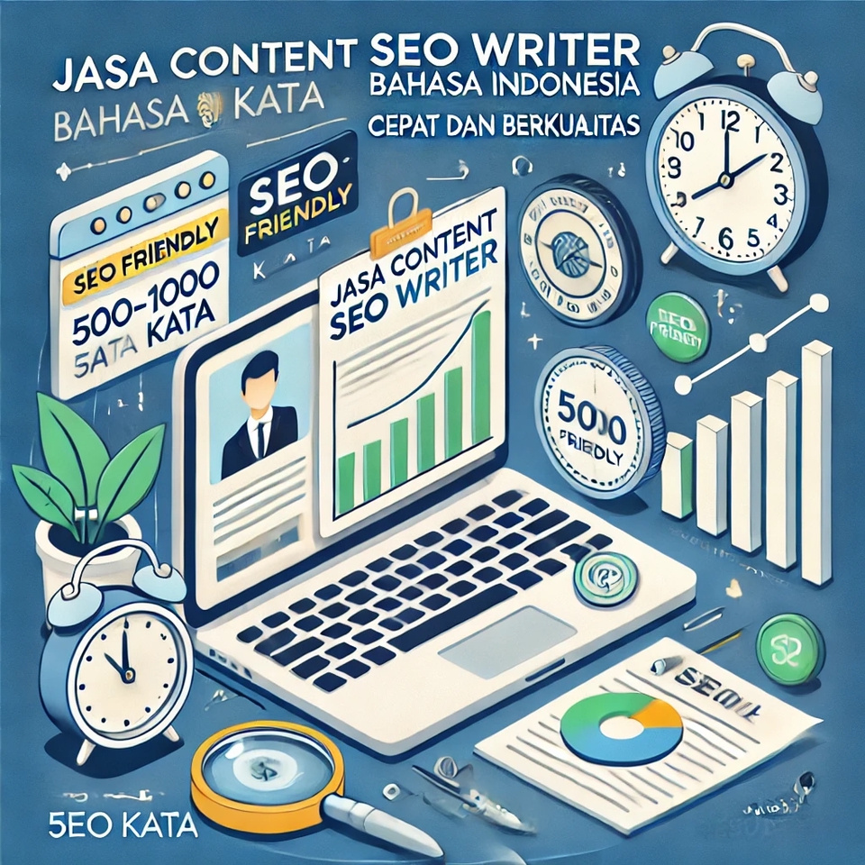 Jasa SEO Konten berkualitas untuk website dan toko online Anda. Layanan penulisan konten SEO yang profesional untuk meningkatkan peringkat pencarian Google.