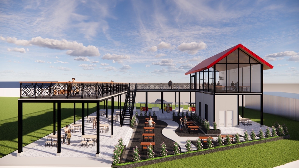 3D & Perspektif - Architectural Design & interior Design Food Court 2D & 3D - 1