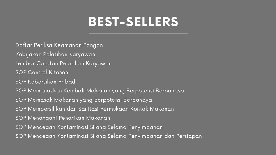 Jasa Lainnya - SOP Central Kitchen - 3