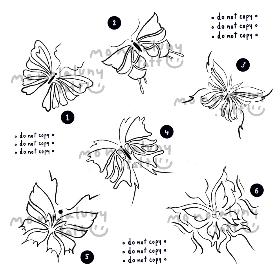 ออกแบบลายสัก แทททู - รับออกแบบลายสัก ลายเส้นมินิมอล - 3
