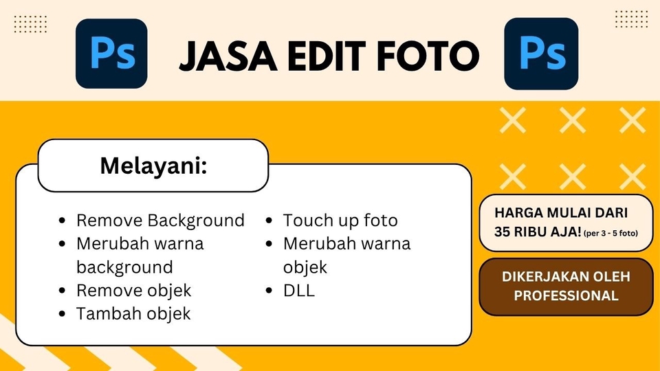 Editing Foto Profesional 1 hari Jadi!