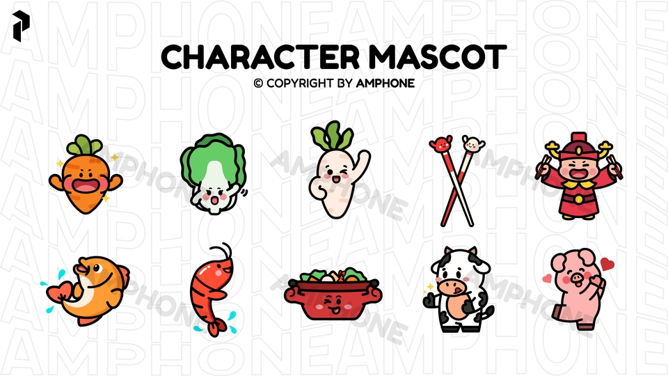 ออกแบบ Character & Mascot - รับออกแบบ Character / Mascot / Logo Vector สไตล์ Flat มินิมอล ทันสมัย เรียบง่าย  - 11