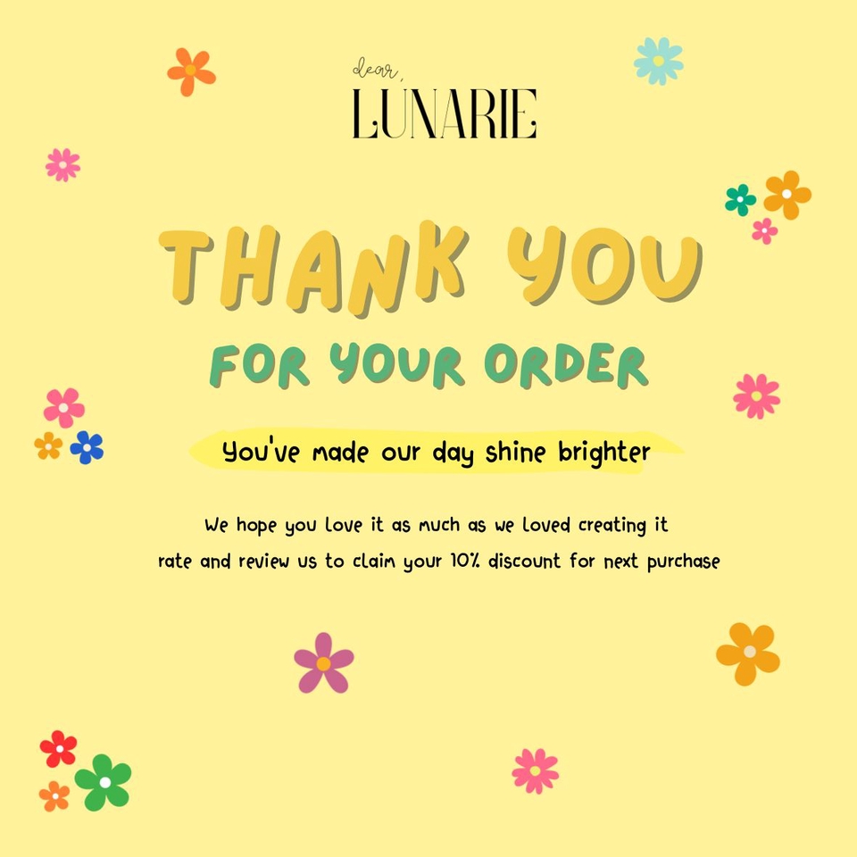 Jasa Lainnya - design kartu ucapan, thankyou card, kartu instruksi, care card - 2