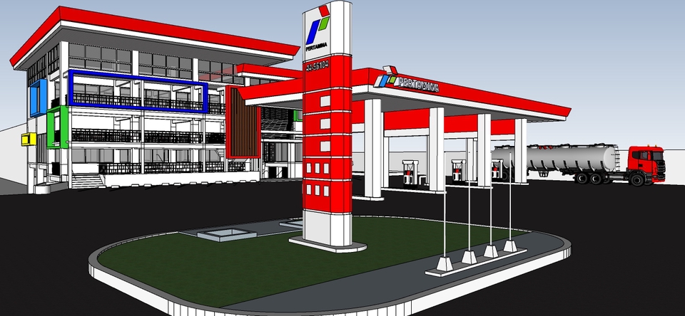 3D & Perspektif - Jasa Gambar Desain Arsitek dan Struktur Modeling 3Dimensi Bangunan Rumah - 5