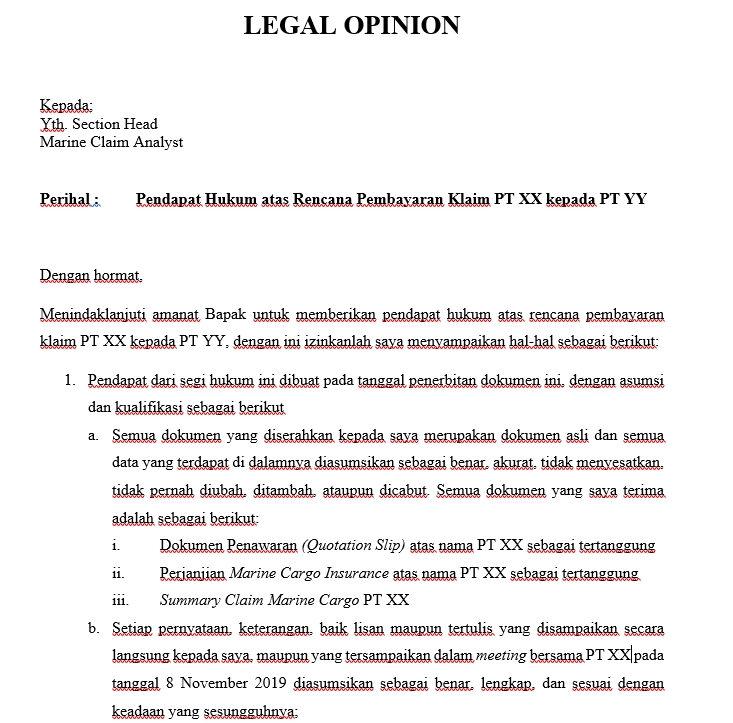 Hukum - Legal Opinion, Legal Consultation and Contract Drafting - 5