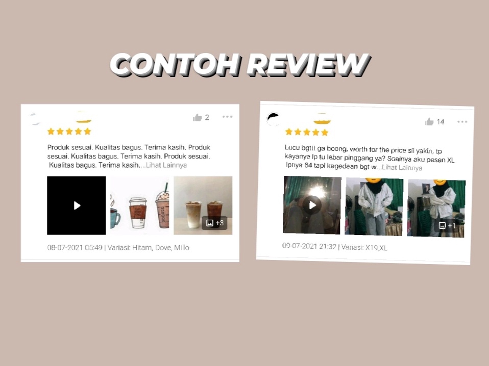 Memberi Review - Jasa Review Positif Termurah Bintang 5 Marketplace,Shope,Tokopedia,dan Lazada - 5