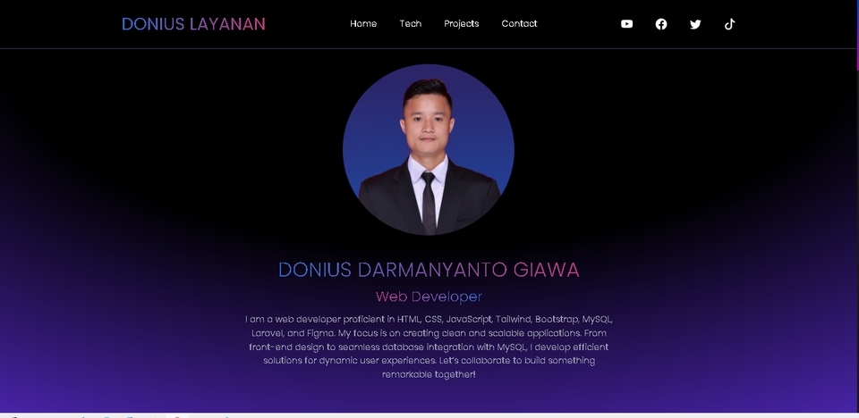 Jasa Web Developer Profesional - Donius Darmanyanto Giawa