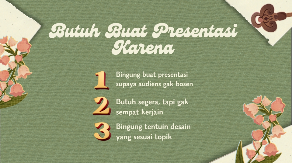 Jasa desain presentasi powerpoint, desain slide presentasi untuk membuat presentasi yang menarik dan profesional.