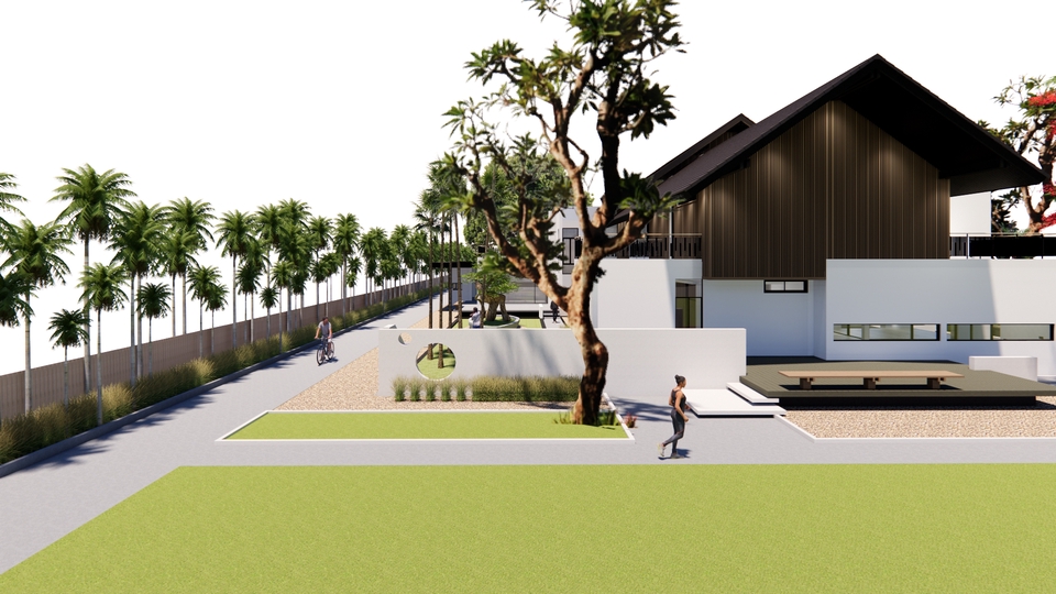 3D Perspective - โครงการบ้านพักอาศัย 2 ชั้น - 6