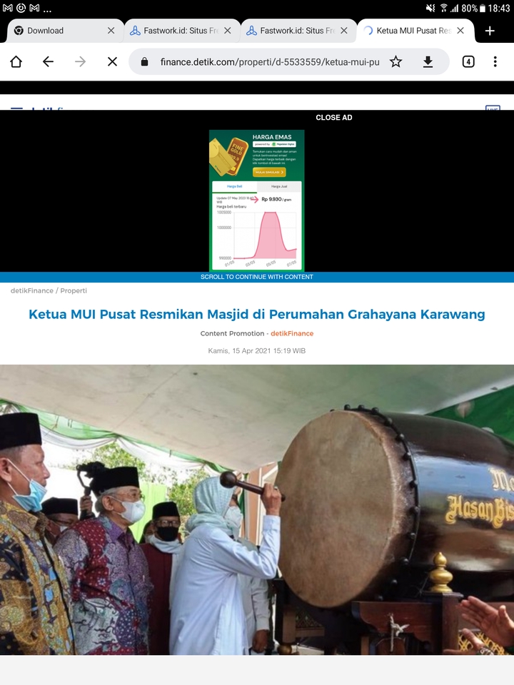 Jasa penulis artikel dan content writer profesional untuk menulis artikel berita tentang Ketua MUI meresmikan masjid di perumahan Grahayana Karawang.