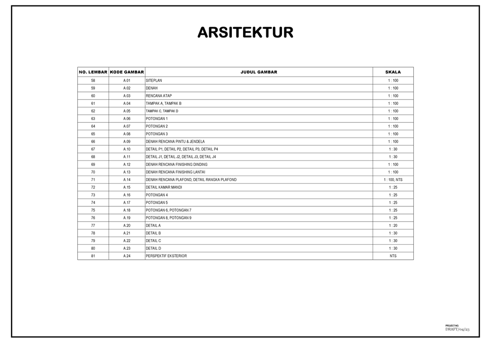 CAD Drawing - 2D DRAFTER ARSITEKTUR - 4