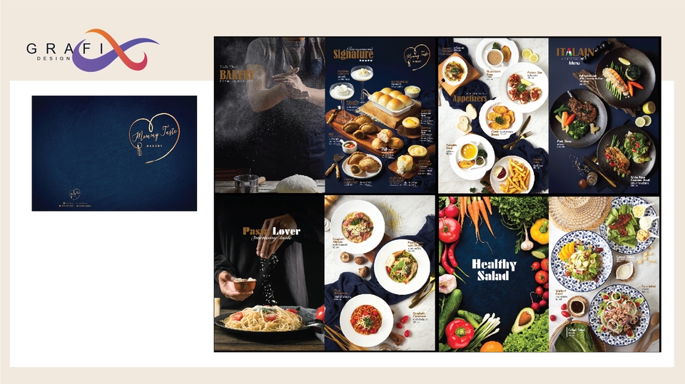 สื่อสิ่งพิมพ์และนามบัตร - menu design - 9