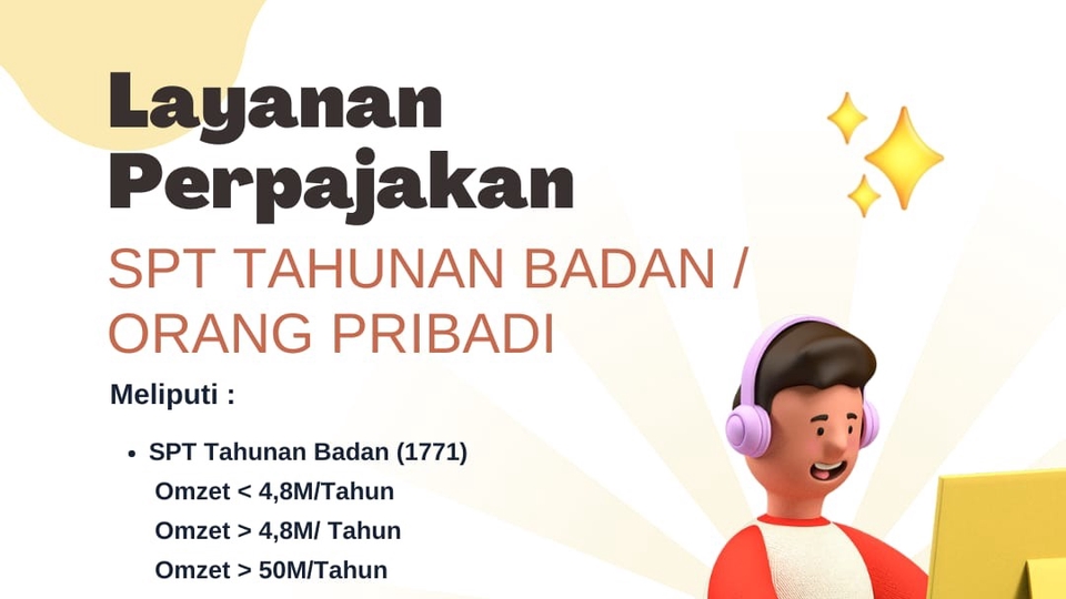 Akuntansi dan Keuangan - Jasa Pelaporan SPT Tahunan Badan / Perusahaan - 1
