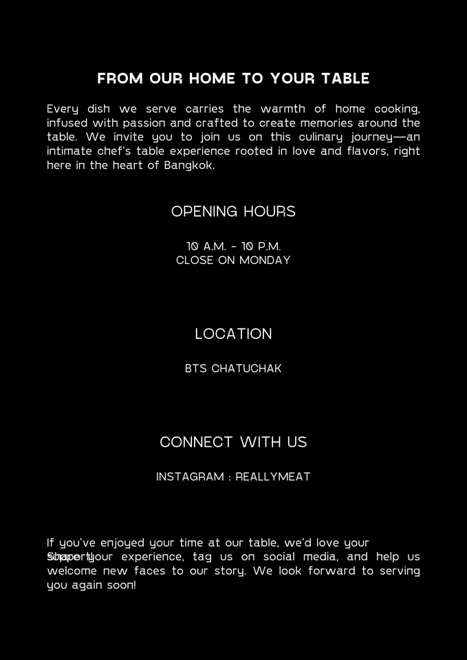 ออกแบบโปสเตอร์ ร้านอาหาร