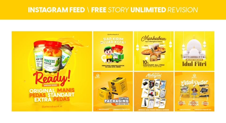 Banner Online - DESAIN FEED INSTAGRAM TERJANGKAU, UNLIMITED REVISION SAMPAI DEAL! - 2