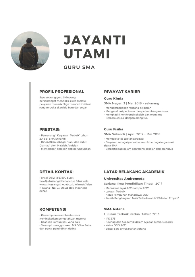 Portfolio & Resume - Jasa Desain Resume/CV Menarik dan Profesional 1 Hari Jadi - 2