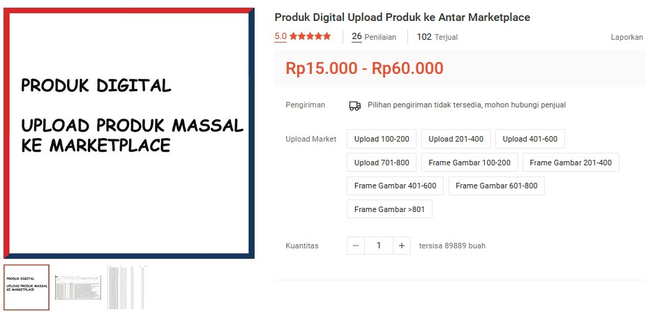 Update Produk Toko Online - Produk Digital Upload Produk ke Antar Marketplace - 2